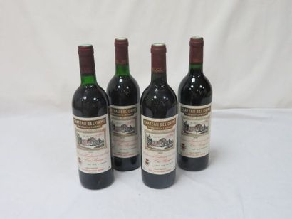 null 4 bouteilles de Haut Médoc, Château Belorme, 1 de 1991 et 3 de 1990. (2 LB)