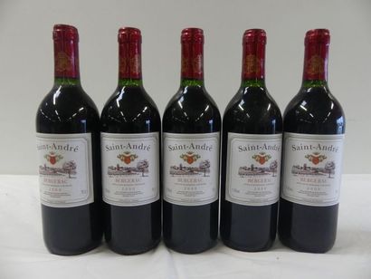null 5 bouteilles de Bergerac 2000 Le Saint André André Quancard (en l'état)