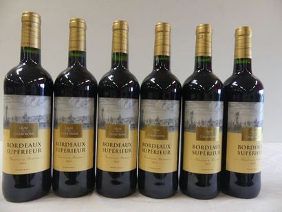 null 6 bouteilles de Bordeaux Supérieur 2012 M. Bouey Quai des Chartrons
