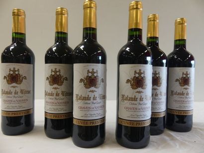 null 6 bouteilles de Graves 2017 Château Haut Gayat la Cuvée Prestige Lalande de...