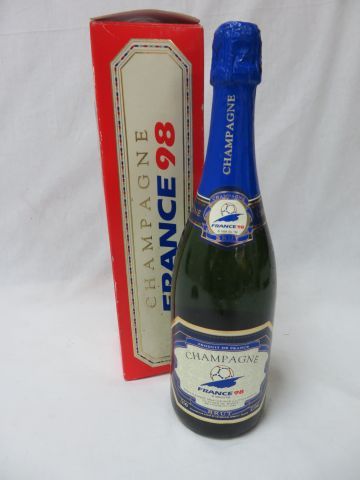 null Bouteille de champagne, Coupe du Monde France 1998. Dans sa boîte.