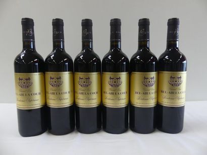null 6 bouteilles de Château Bel Air Lacour 2016 Grand Vin de Bordeaux