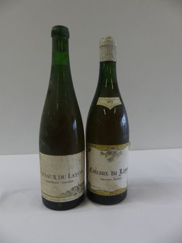 null Lot de 2 bouteilles : 1 Côteaux du Layon 1972 Liquoreux AOC ; 1 Côteaux du Layon...