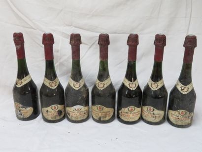 null 7 bouteilles de Côteaux champenois, Bouzy Rouge, Abel Lepître.