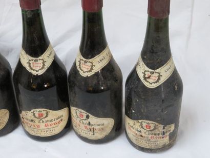 null 7 bouteilles de Côteaux champenois, Bouzy Rouge, Abel Lepître.