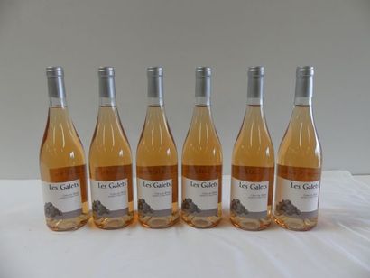 null 6 bouteilles de Côtes du Rhône 2017 Rosé Les Galets Le Club des Vignerons