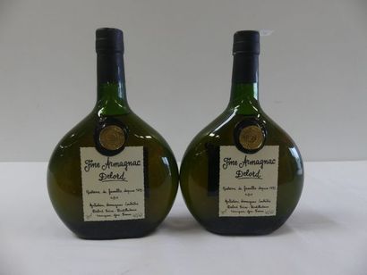 null 2 bouteilles de Fine Armagnac Delord 70 cl 40 % vol. Histoire de Famille depuis...