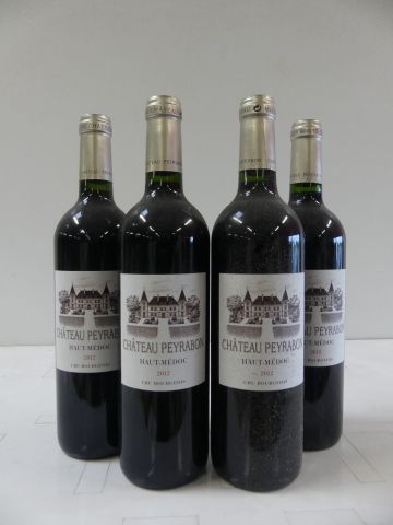 null 4 bouteilles de Château Peyrabon 2012 Haut Médoc Cru Bourgeois Réservé à la...
