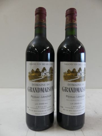 null 2 bouteilles de Pessac Léognan 2000 Château Grandmaison Grand Vin de Graves...