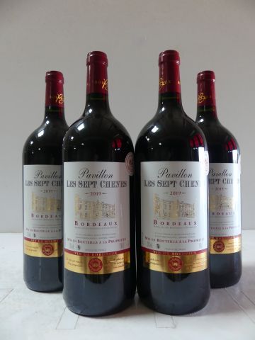 null 4 MAGNUMS 150 cl Bordeaux 2019 Pavillon des 7 Chênes Récoltant