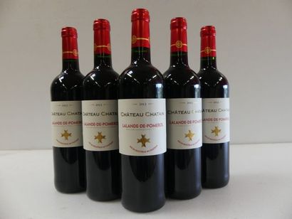 null 5 bouteilles de Lalande de Pomerol 2013 Château Chatain Récoltant
