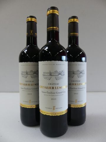 null 3 bouteilles de St Emilion Grand Cru 2015 Château Chevalier Lescours Vignobles...