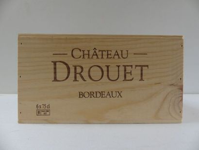 null 6 bouteilles de Château Drouet 2018 Bordeaux Rouge Médaille d'Or CBO