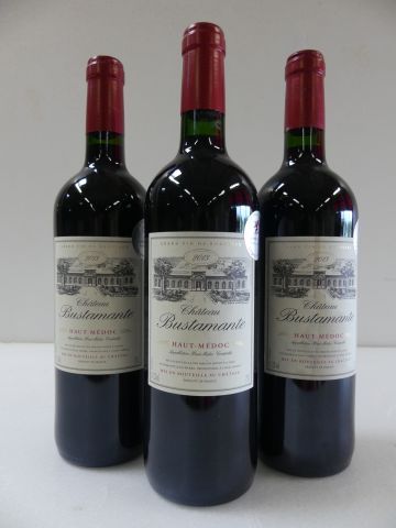 null 3 bouteilles de Château de Bustamante 2013 Haut Médoc Récoltant Médaille d'...