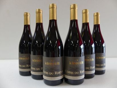 null 6 bouteilles de Côtes du Rhône Rouge 2016 La Baronne de Bry