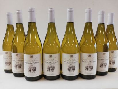 null 8 bouteilles de Pouilly Fuissé 2017 Bourgogne Blanc Marcel de Normont