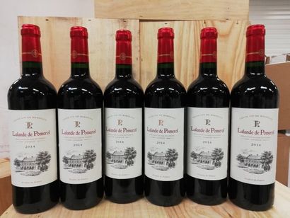 null 6 bottles of Lalande de Pomerol 2014 AOC