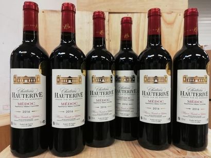 null 6 bouteilles de Château Hauterive 2016 Médoc Récoltant Médaille d'Or