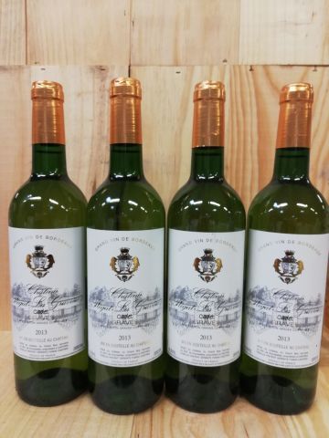 null 4 bouteilles de Château Plégat La Gravière 2013 - Le Cadet AOC Graves Blanc...