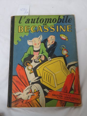 null BD BECASSINE, "L'automobile de Bécassine", éditions Gautier-Languereau. 194...