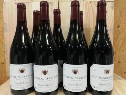 null 8 bouteilles de Côtes de Nuits Villages 2017 Bourgogne Henri de Bareuil