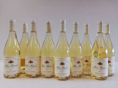 null 9 bouteilles de Domaine du Bois Pascal - Récoltant 2017 - Côtes du Rhône Blanc...