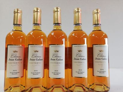 null 5 bottles of Sauternes 2018 Château Jean Galan from manual harvesting.