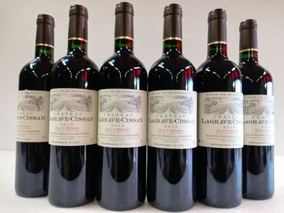 null 6 bottles of Château Lagrave - Cissan 2013. Harvesting. Haut Médoc. Numbered...