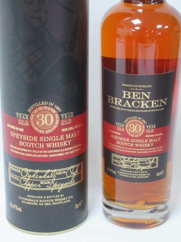 null Whisky Single Malt Ben Bracken 1987 (30 ans, mise en bouteille 2017). Dans sa...