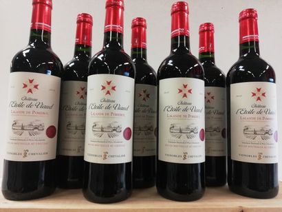 null 7 bouteilles de Lalande de Pomerol. 2018. Château l'Etoile de Viaud. Vignobles...