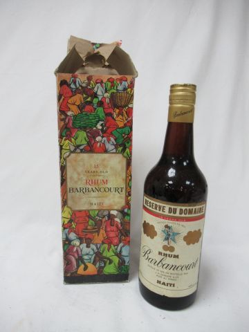 null Bottle of Barbancourt rum. 75 cl. In its box (acc)