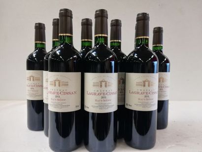null 9 bouteilles de Château Lagrave-Cissan. 2013. Haut médoc. L'Indivision Lesc...