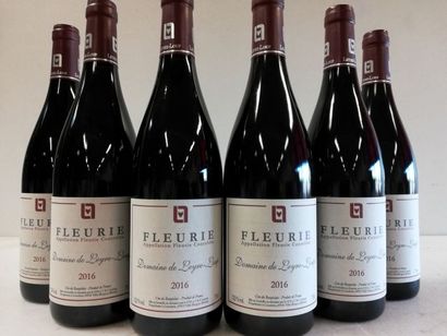 null 6 bottles of Domaine de Leyre-Loup. Cru 2016 of Beaujolais. Harvesting. GFA...