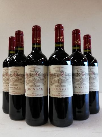 null 6 bottles of Fronsac. 2014. The Fountain of the Butte Blanche. The selection...