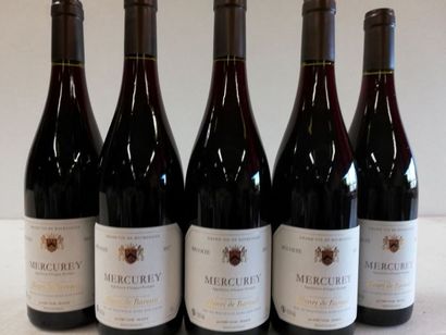 null Five bottles of Mercurey. Burgundy. Harvest 2017. Henri de Bareuil.
