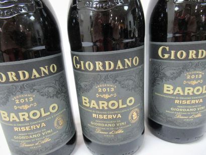 null 3 bouteilles de Barolo, Giordano, 2013, Réserve