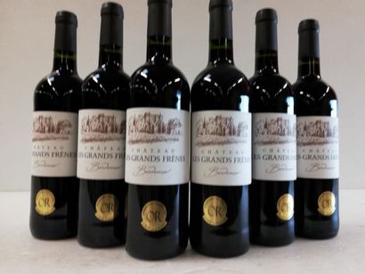null 6 bouteilles de Château les Grands Frênes. 2018. Bordeaux. Médaillé d'Or