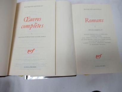null LA PLEIADE, Queneau, "Œuvres complètes", tome 1 (1998) and 2 (2002)