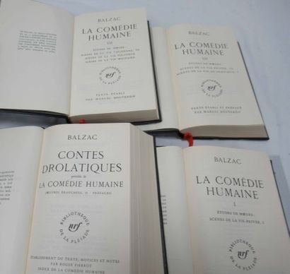 null LA PLEIADE, Balzac, lot de 4 livres : "La Comédie humaine" (tomes 1(1969), 3...