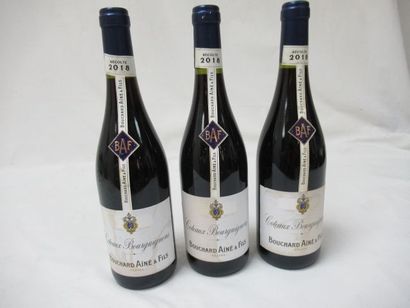 null 3 bottles of Côteaux Bourguignons, Bouchard l'Aîné, 2018