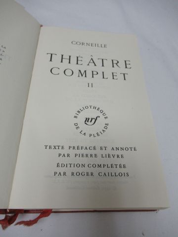 null LA PLEIADE, Corneille, "Théâtre", tome 2, 1968