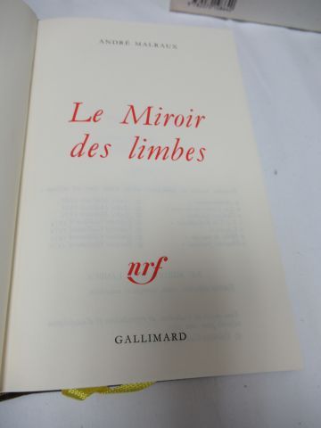 null LA PLEIADE, Malraux, "Le Limbes", 1986