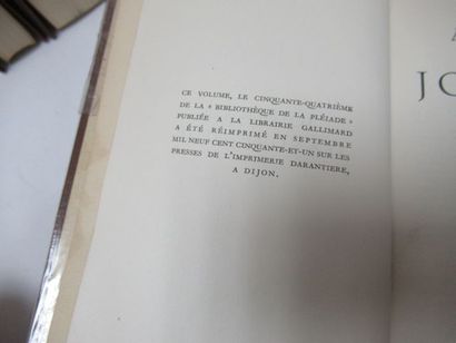 null LA PLEIADE, Gide, "Journal : 1889-1939", 1951 (abîmée, porte une dédicace)
