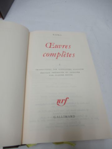 null LA PLEIADE, Kafka, "Œuvres complètes", tome 1, 1976