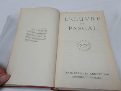 null LA PLEIADE, Pascal, "Œuvres", 1941