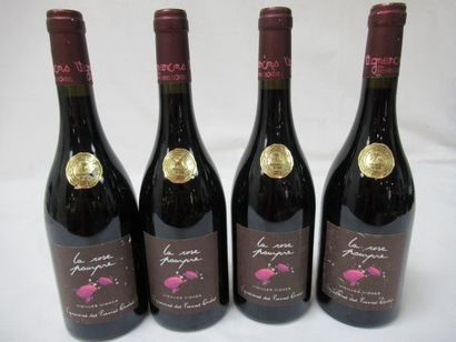 null 4 bouteilles de Beaujolais, La Rose Pourpre, 2018, Vieilles vignes, Médaille...
