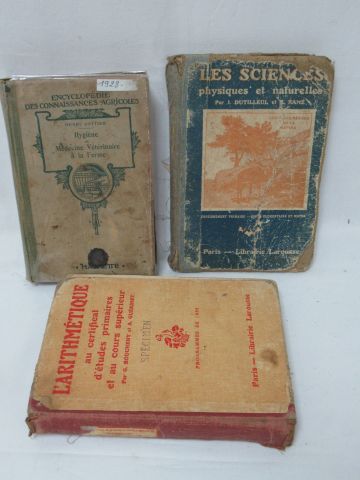 null Lot of three books including / henri COTTIER " Encyclopedia of agricultural...