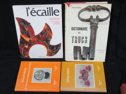 null Lot de livres sur l'artisanat d'ART : "L'Ecaille", "Opaline", "Sulfures et boules...