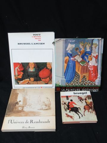 null Lot of art books: "The Universe of Rembrandt" - "Bruegel" - "All the painted...