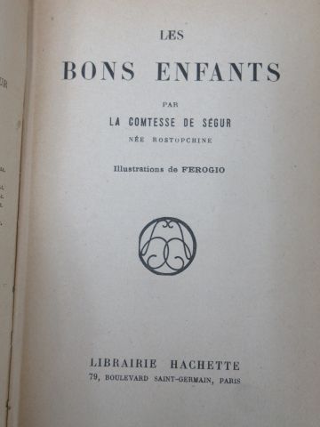 null La bibliotheque rose illustrée 4 livres :
 Les bons enfants Comtesse de Segur...
